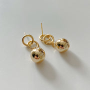 Meri Ball Gold Earring