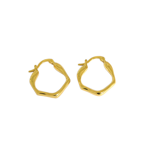 Dina Gold Stylish Hoop