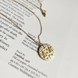 Zodiacs Star Signs in Relief Necklace