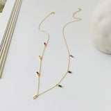 Colorful Baguette Necklace