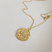 Zodiacs Star Signs in Relief Necklace